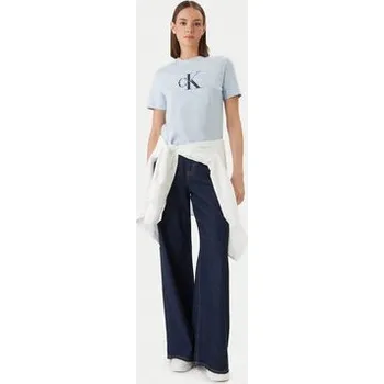 Pánské tričko Calvin Klein Jeans T-Shirt LV047B865G Modrá Regular Fit S