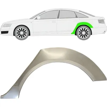 Blatník karosérie Lem zadního blatníku na Audi A6 C6 2004-2010 / Levá