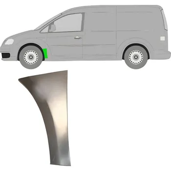 Blatník karosérie Lem předního blatníku / Levá VW Caddy 04-20