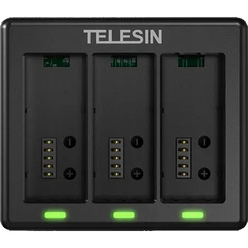 Příslušenství pro videokameru USB Nabíječka pro Tři 3x Baterie / Akumulátor pro GoPro HERO 13 BLACK TELESIN