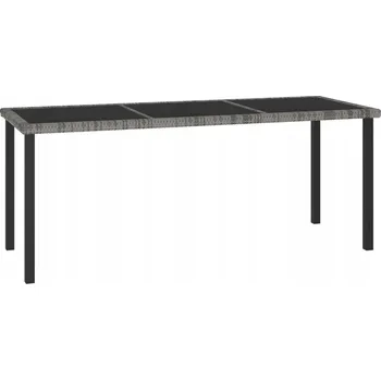 Zahradní stůl Obdélníkový stůl z umělého ratanu VidaXL, 180 x 70 x 73 cm