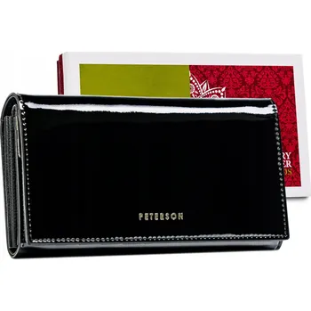 Peněženka Peterson dámská peněženka z pravé kůže, černá