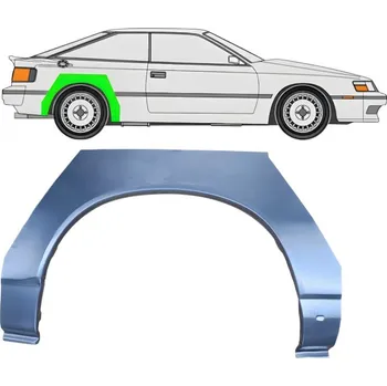 Blatník karosérie Lem zadního blatníku na Toyota Celica 1985-1989 / Pravá