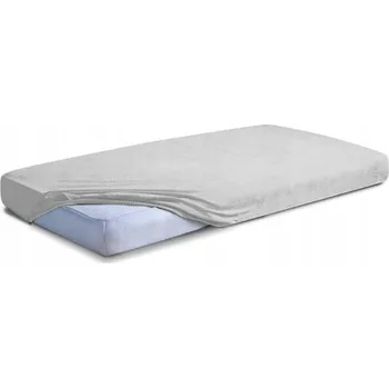 Prostěradlo Froté prostěradlo 160x200x20 s gumou, popelavé