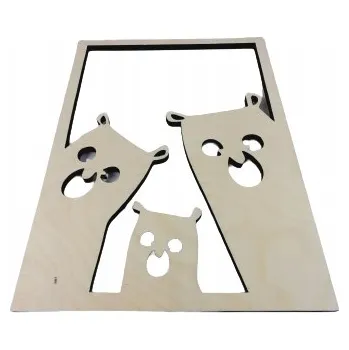 Obraz DEKORACE NA ZEĎ MEDVÍDCI PŘEKLIŽKA 70X50 cm