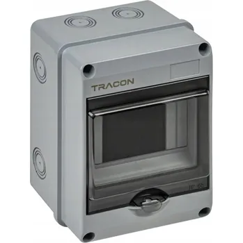 Rozvaděč Rozvodnice nástěnná 1x5 (N/PE) IP65 1000V AC / 1500V DC Tracon
