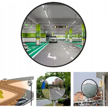 Zrcadlo VYPUKLÉ DOPRAVNÍ ZRCADLO 30CM MAGNETICKÉ SFÉRICKÉ PANORAMATICKÉ PARKOVACÍ
