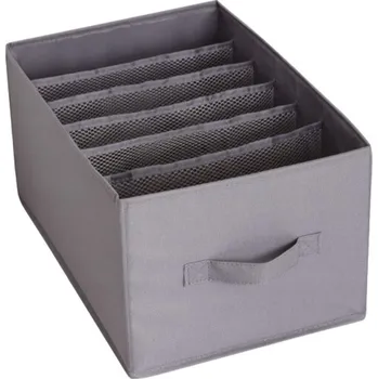 Úložný box Verk 27391 Skládací organizér na oblečení, 9 přihrádek, šedý