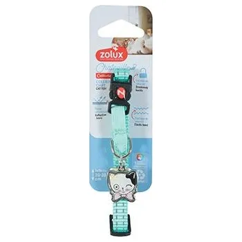 Obojek kočka CHATOUILLE s přívěskem modrá Zolux