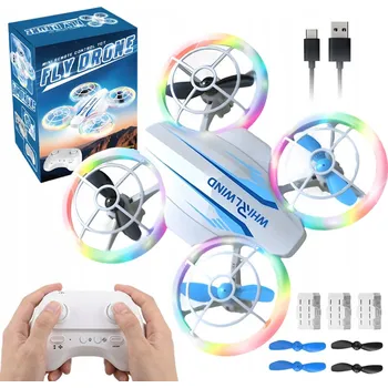 Dron MINI DRON NA DÁLKOVÉ OVLÁDÁNÍ Z ABS, 3 BATERIE A OCHRANA PROTI NÁRAZŮM