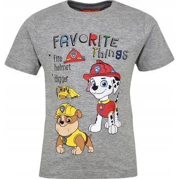 Chlapecké tričko Tričko Tlapková patrola MARSHALL RUBBLE dětské tričko 128