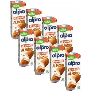 Rostlinné mléko Rostlinný nápoj bez cukru Alpro z pražených mandlí, neslazený 8x1 l