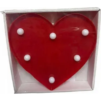 Lampička OZDOBNÁ DEKORATIVNÍ LAMPIČKA SRDCE