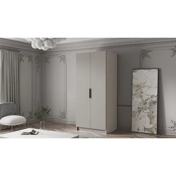 Šatní skříň Šatní skříň 100 cm LUNES 1 - kašmír / černý úchyt