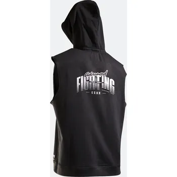 Pánské tričko OUTSHOCK Pánské tílko s kapucí na box 2XL ČERNÁ