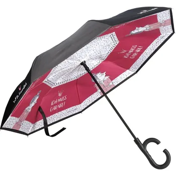 Deštník Goebel Deštník Upside-Down Freundlieb „Ich muss gar nix“ – Goebel Atelier