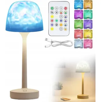 Lampička LAMPA STOŁOWA 16 KOLORÓW SVĚTLA S DÁLKOVÝM OVLÁDÁNÍM DO LOŽNICE