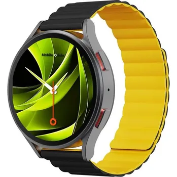 Příslušenství k chytrým hodinkám Mobile Origin Easy Strap Magnetic Watch 20mm (MO-ESM20-BLK-YLW) černý/žlutý