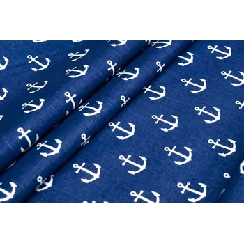 Povlečení Bavlněné Povlečení 160x200 Námořnické Kotvy