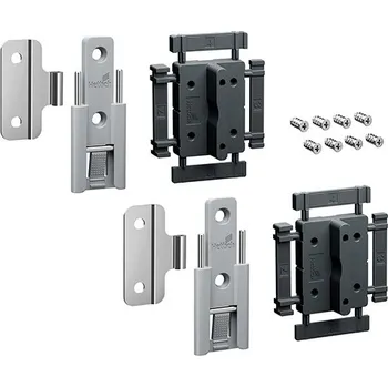 Hettich WingLine L, Středový rychlomontážní závěs standardní, šedá, 2 ks