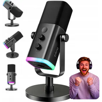 Mikrofon Dynamický studiový mikrofon Fifine AmpliGame AM8