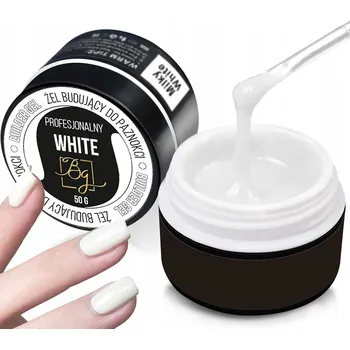 Lak na nehty Stavební Gel BUILDER GEL na nehty Bílý White TPO FREE 50g