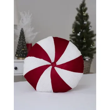 Povlak na polštářek Vánoční polštář ⌀ 35 cm - Vánoční cukroví 3