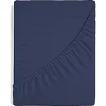 Matějovský Prostěradlo bavlněný mikroplyš PREMIUM 90-100 x 200-220/30 barva: tmavě modrá