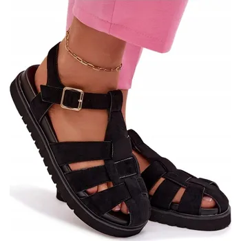 Dámské sandále Butosklep dámské sandály MAN0384 BLACK platforma velikost 39