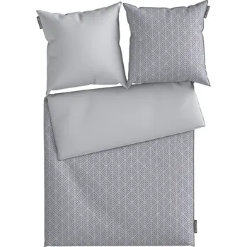 Povlečení Michalsky Saténové ložní povlečení, 240 x 220 cm, 70 x 90 cm (šedá)
