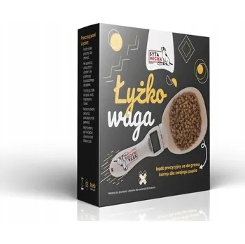 Obraz Syta Micha - Lžíce s wagą na jídlo