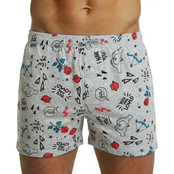 Trenýrky Andrie PS 5802 šedé pánské trenýrky Valentýn Barva: šedá, Velikost: 3XL