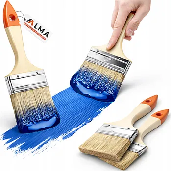 Malířský štětec PLOCHÝ ŠTĚTEC STANDART PRO MALOVÁNÍ DŘEVA STĚN MALÍŘSKÝ UNIVERZÁLNÍ 50mm