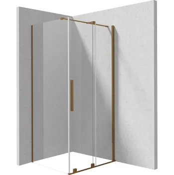 Deante Obdélníkový sprchový kout Prizma 120x90 cm - KPNCP12S09, bronz kartáčovaná - bez vaničky