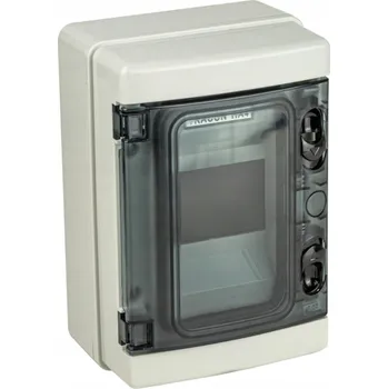 Rozvaděč TRACON Rozvodnice nástěnná s průhlednými dvířky, 1x18 modulů, IP65 EDFKIP65-4/1