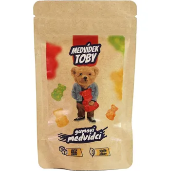 Bonbon Medvídek Toby bez cukru se stévií VEGAN 41,5g Hugo