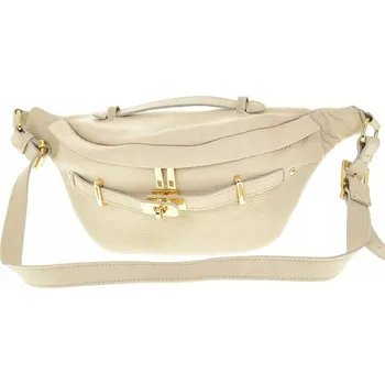 Kabelka Laura Biaggi kabelka přes rameno z pravé semišové kůže, béžová