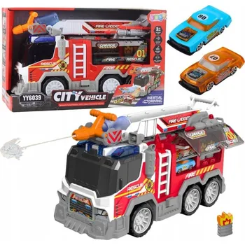 autíčko Hasičské Auto Hasiči Pohon, Pohyblivé Části, Světla, Zvuky