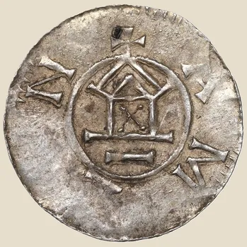 Otto III. – denár typu „AMEN“, Německo, kolem roku 1000 1,24 g