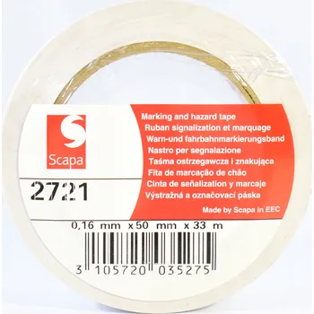Výstražná páska Scapa 2721 bílá 50 mm x 33 m