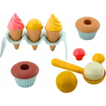 Hračka na písek Sada na písek Zmrzlina Vafle Bábovičky Lžíce 13 ks