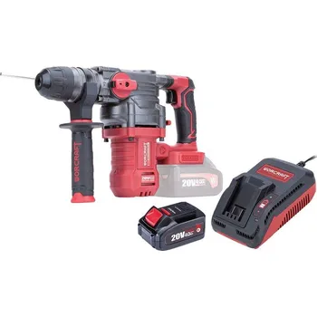 Pneumatické kladivo Kladivo Worcraft CRH-S20LiBDM, 20V Li-ion, ShareSYS, SDS+ 4,5J, bezuhlíkové, SET 1x akumulátor 4.0Ah