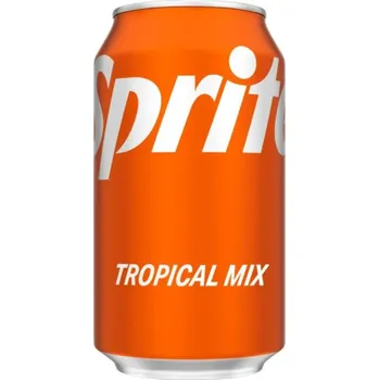 Limonáda Sprite Tropical sycený nápoj s příchutí citrusů a tropického ovoce 355 ml