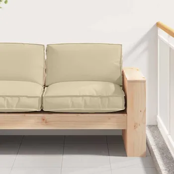 Polštář vidaXL Polštář Béžová 80 x 80 x 12 cm Oxford látka [42001511]