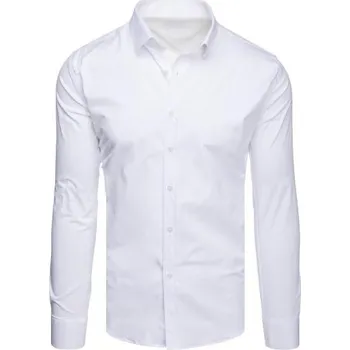 Pánská košile Pánská košile s dlouhým rukávem bílá