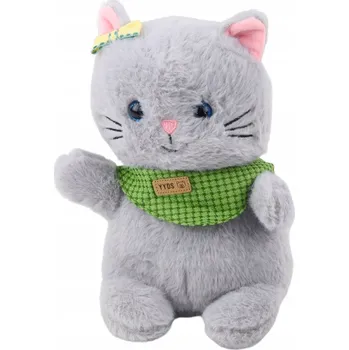 plyšák PLYŠOVÁ KOČKA PLYŠOVÝ MAZLÍČEK PŘÍTULNÍČEK 22 CM