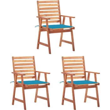 Zahradní židle VidaXL dřevo modrá