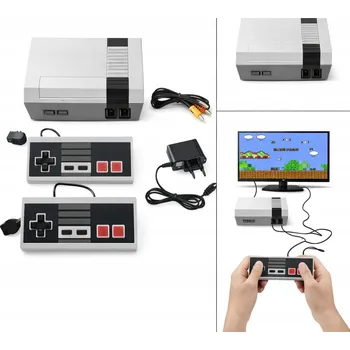 Herní konzole Retro herní konzole Pegasus NES 620 her 2 ovladače AV připojení k TV
