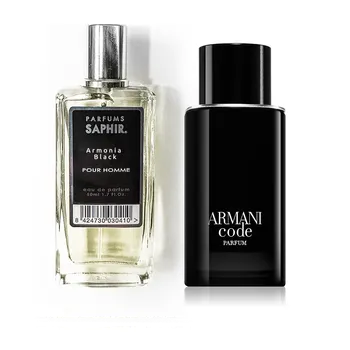Pánský parfém Armani Code Man - SAPHIR - Armonia Black (50 ml), inspirace, vůně pro pány