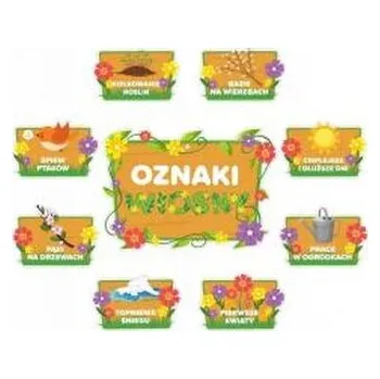 Set školních potřeb Dekoracje okienne - Oznaki wiosny 9el